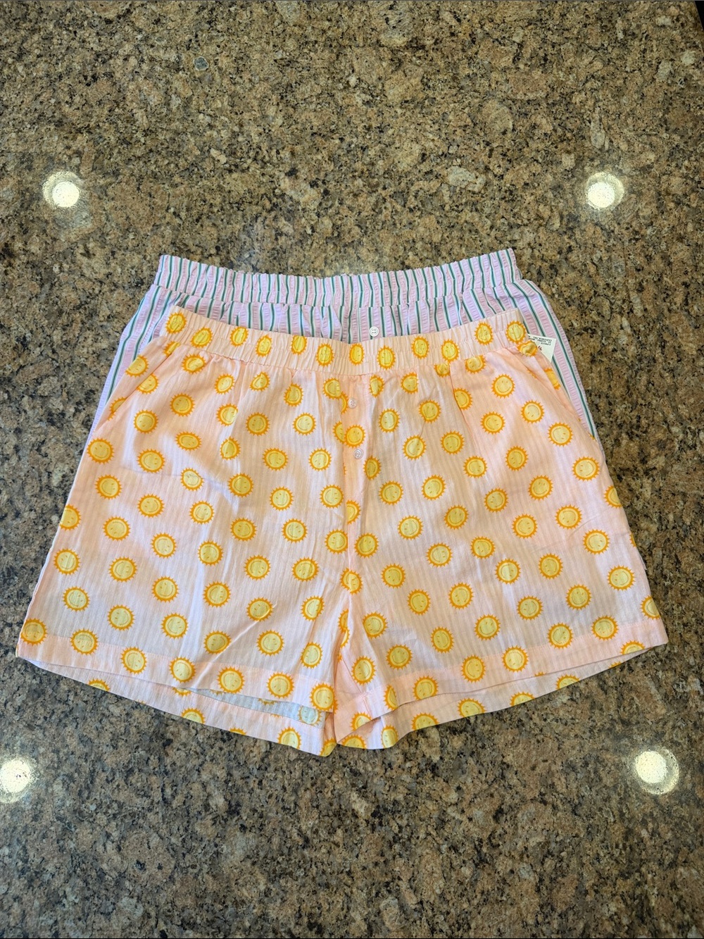 NWT Happily Grey Set of Two Women's Lounge Boxer Shorts - Size XL